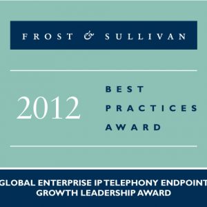 2012 Global Enterprise IP Telephony Endpoint Growth Leadership Award