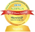 Best IP Phone Supplier Award, CIPCA 2010